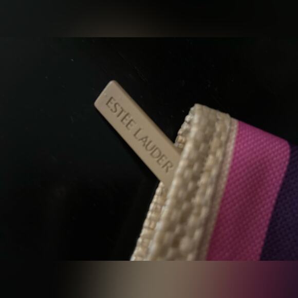 ESTEE LAUDER Colorful Pink Tote Bag w/Matching Wallet - Picture 8 of 11